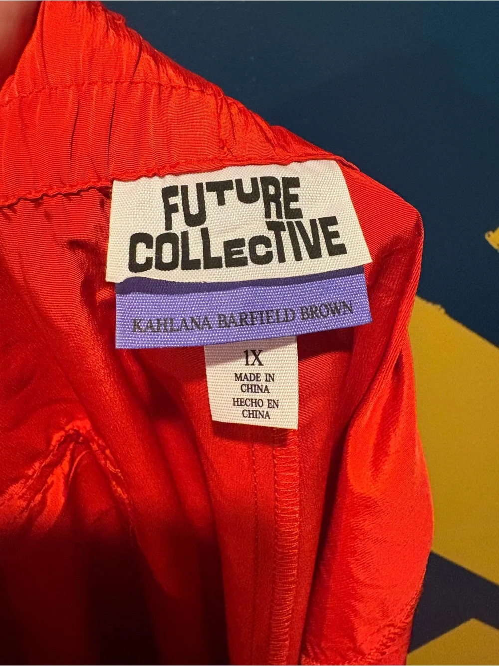 Future Collective Red & White Stipe Jogger Windbreaker Pants NWOT - Picture 7 of 9